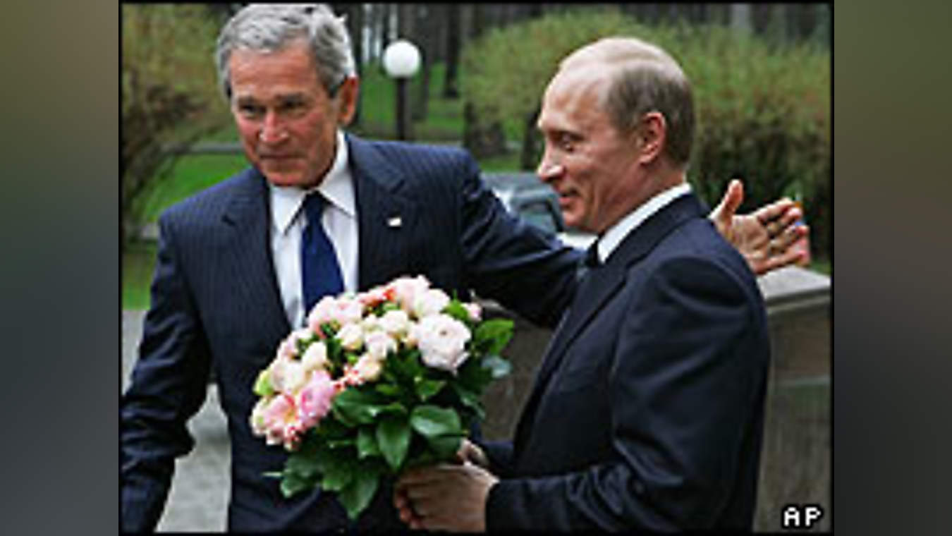 Путин с Бушем фото и видео