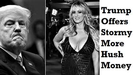 Funny story - Stormy Daniels Has Informed The FBI That Trump Offered Her $20,000 To Say She Never Ate His Pickle