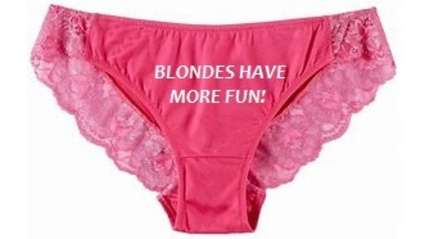 Funny story - Marjorie Taylor Greene's Line of Blondes Have More Fun Designer Victoria's Secret Panties Are Flying Off The Shelves