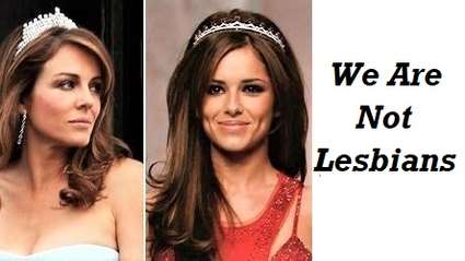 Funny story - Liz Hurley and Cheryl Cole Address The Tag-Team Rumors
